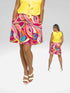 2 Tier Skort with side seam pockets and elasticized waist line - SH011